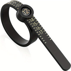 Reusable Ring Sizer Measuring Tool Jewelry Sizing Gauge 17 Rings Size