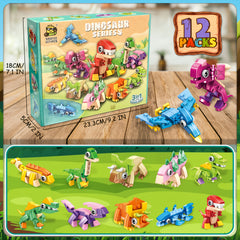 Dinosaur Series Building Block Set - 3-in-1 Combo for Colorful Kingdom