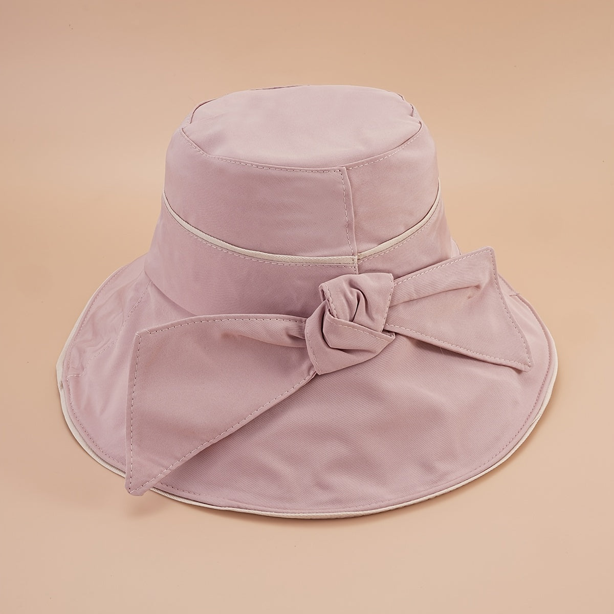 Western Style Summer Bow Bucket Hat Men Women All-match Sun Hat