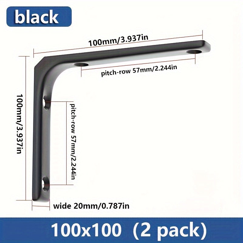 2pcs Triangle Bracket Holder Wall Fixed Laminated Holder