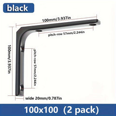 2pcs Triangle Bracket Holder Wall Fixed Laminated Holder
