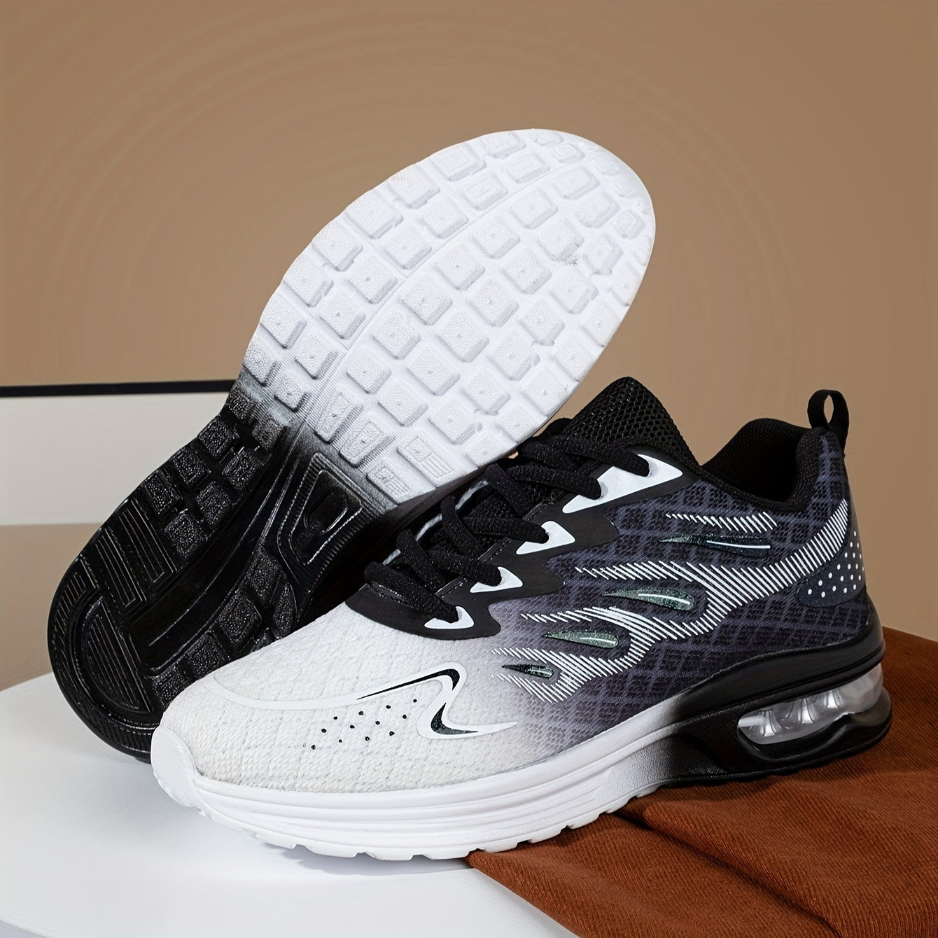 Gradient Air Cushion Running Shoes Wear Resistance Non Slip Outdoor Sneakers