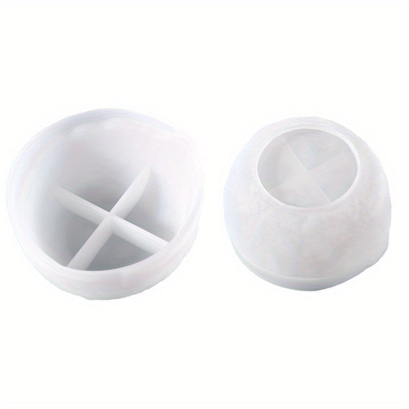 Storage Silicone Mold Rolling Tray Molds Epoxy Resin Casting Irregular Bowl Mold