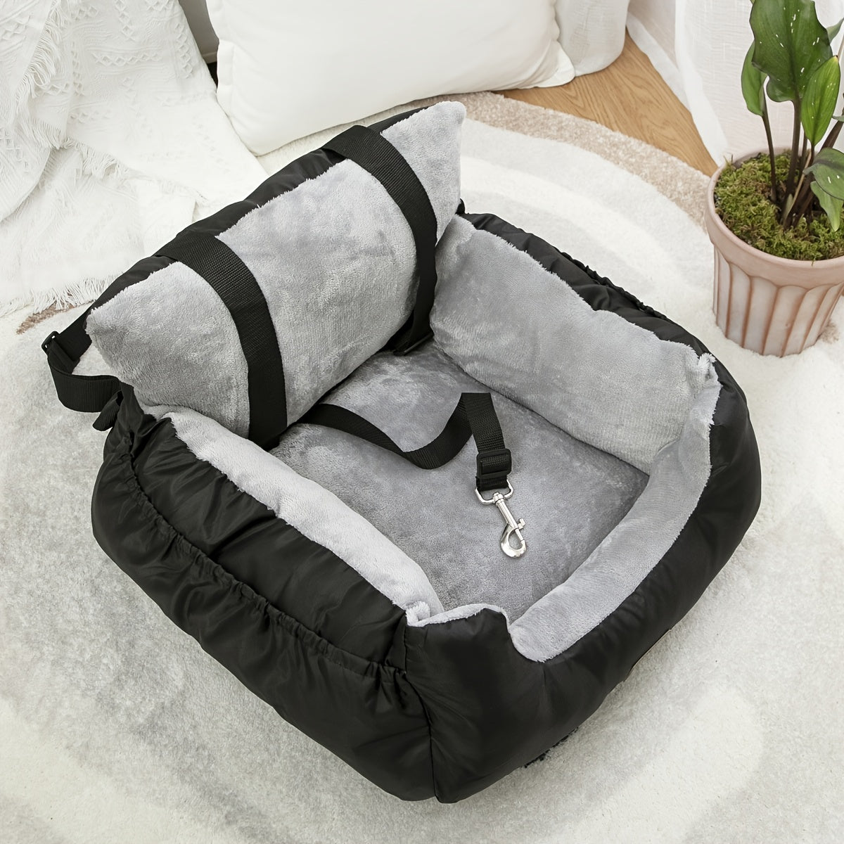 Dog and Cat Pet Booster Seat for Safe Travel with Comfort