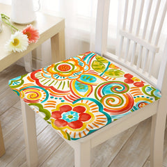 Floral Printed Chair Cushion Memory Foam - Office Chairs