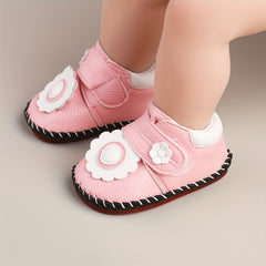 Comfortable Baby Girls Sneakers with Hook and Loop Fastener