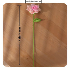 Creative Crochet Wool Eternal Flower Rose Handicrafts Unique Gift