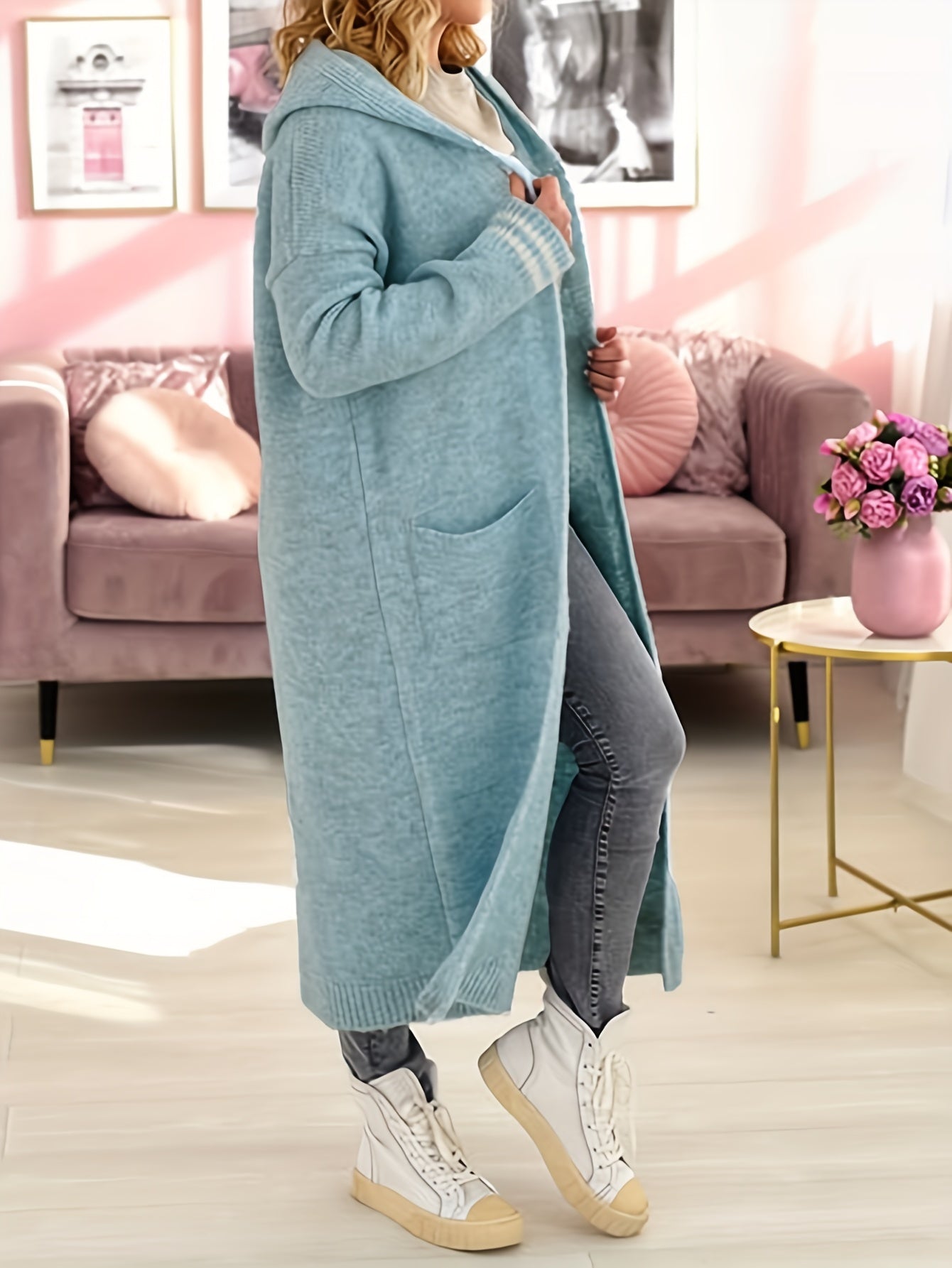 Women's Plus Size Letter Print Cardigan