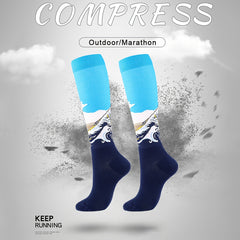 Novelty Pattern Men's Compression Sport Socks
