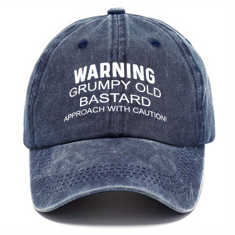 Washed Cotton Baseball Cap Adjustable Six Colors