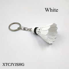 Shuttlecock Keychain Badminton Key Chain Pendant Gift