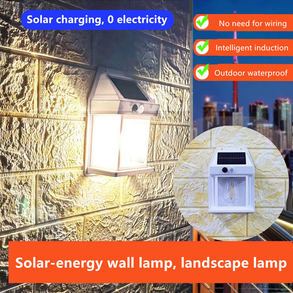 Vintage Solar Wall Lights Outdoor Landscape Lights - High Brightness