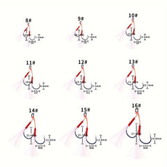 5pcs Slow & Fast Jigging Lure Hooks Fishing Tackle