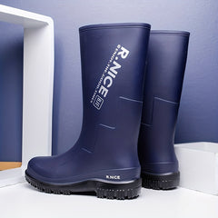 Men High Top Waterproof Rain Boots for Outdoor Walking Fishing
