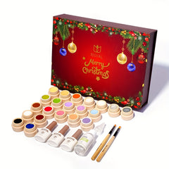 21 Colors Cream Pudding Gel Polish Set with Nail Brush Base and Top Coat