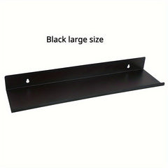 1pc Kitchen Bathroom Wall Rack Carbon Steel Word Divider Storage Shelf