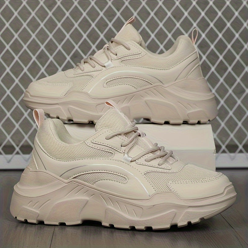 Lightweight Breathable Running Shoes Casual Shock Absorption Chunky Sneakers