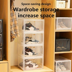 Transparent Shoe Box Shoe Storage Container Stackable Sports Shoe Storage