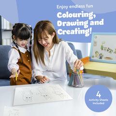 Bluey 102D Creation Station 2-in-1 Magnetic Whiteboard & Lap Tray for Kids