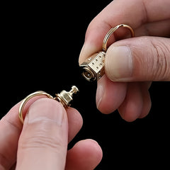 2pcs Brass Universal Rotating Keychain Hanging Buckle Bag Accessories