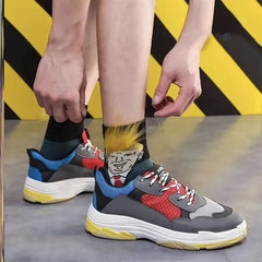 3 Pairs Funny Crew Socks For Men Hip Hop Socks