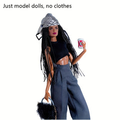 African Muscle Model Doll 12 Joints High Girl Toy Girl Gift No Clothes