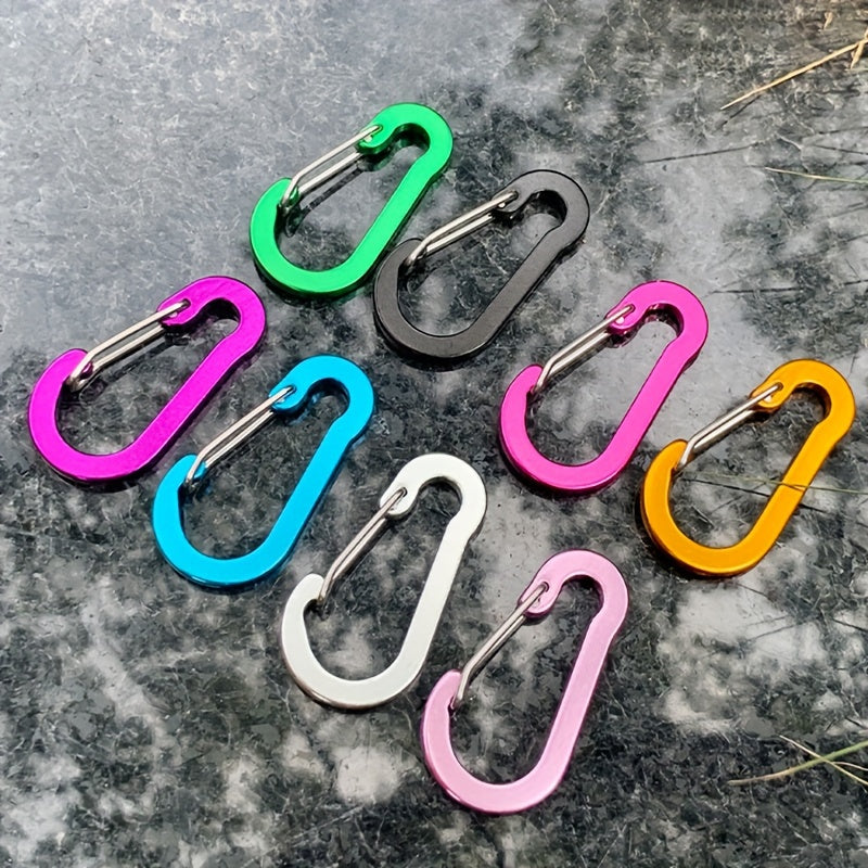 6pcs Heavy Duty Alloy Keychain Keyring for Outdoor Camping Hiking