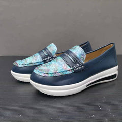 Women's Platform Slip On Loafers Soft Sole Casual Walking Shoes