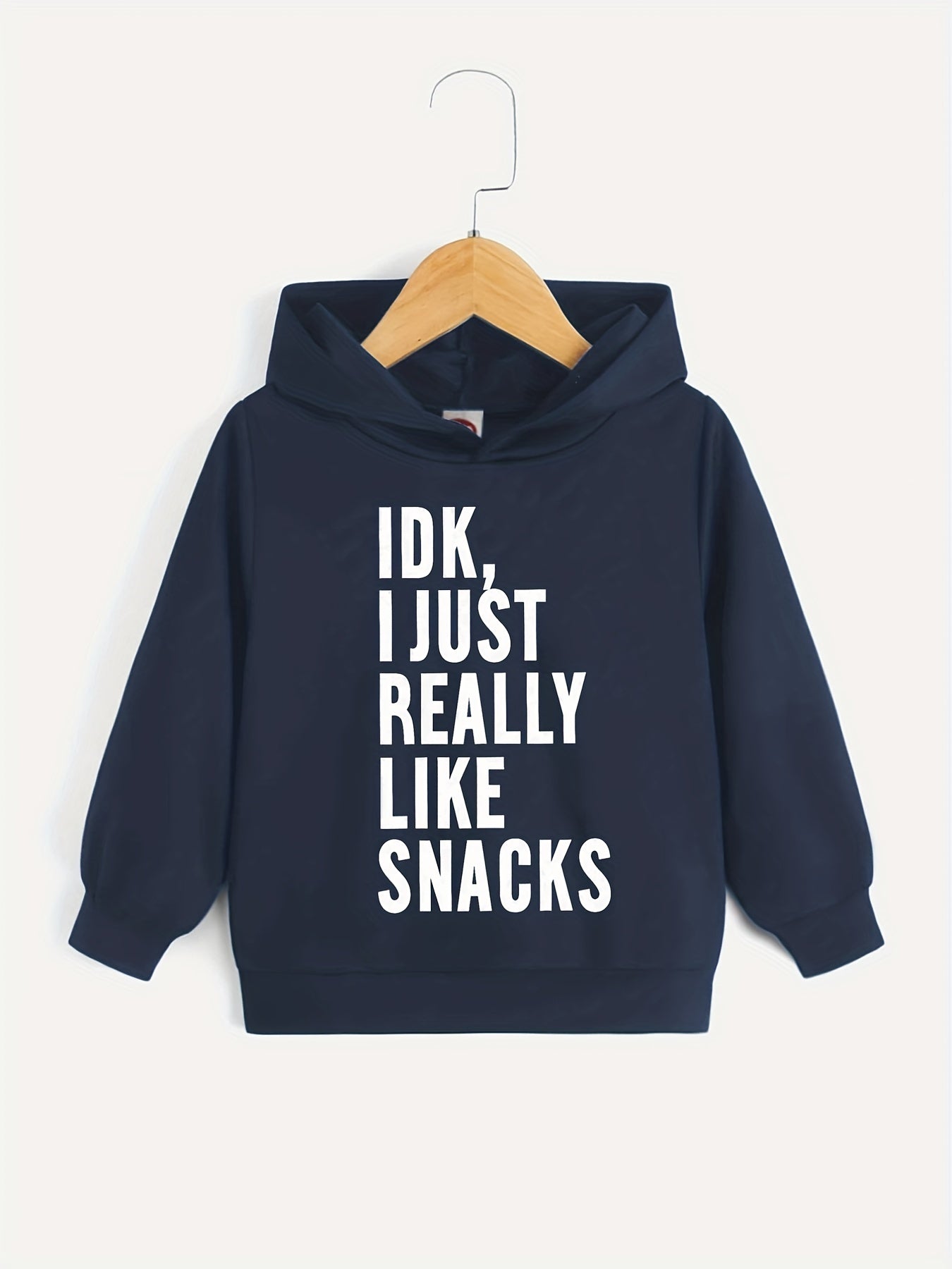 I LIKE SNACKS Boys Hooded Sweatshirt Spring Fall Kids Clothing