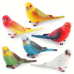 Simulation Bird Parrot Set Phoenix Head Parrot Solid Model Toys