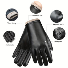 Men's Windproof Winter Gloves Outdoor Cycling Mountaineering Warm Gloves
