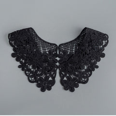 1pair Beige Lace Collar Clothing Accessories