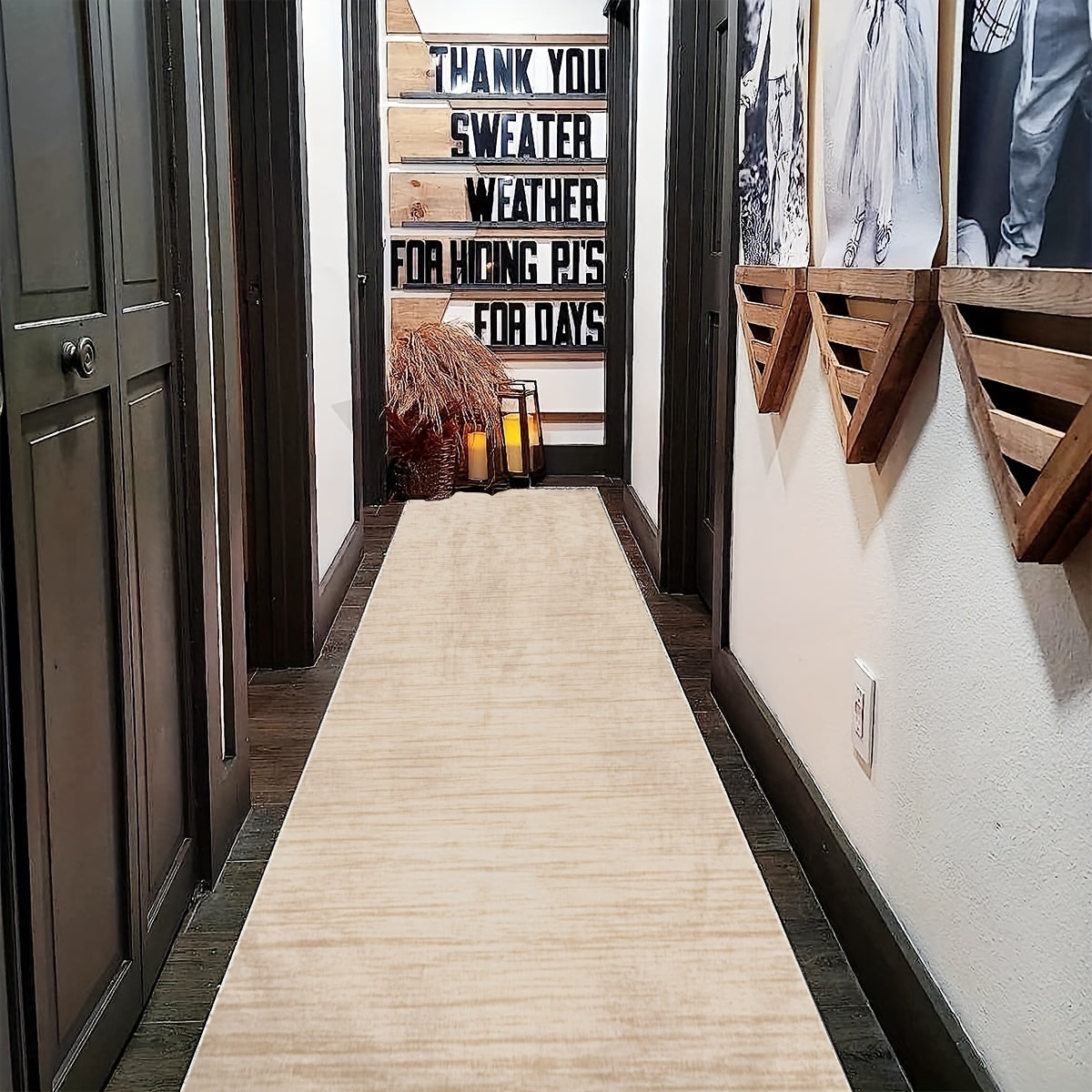 Boho Runner Area Rug Non Slip Hallway Rug Washable Stair Carpet Runner