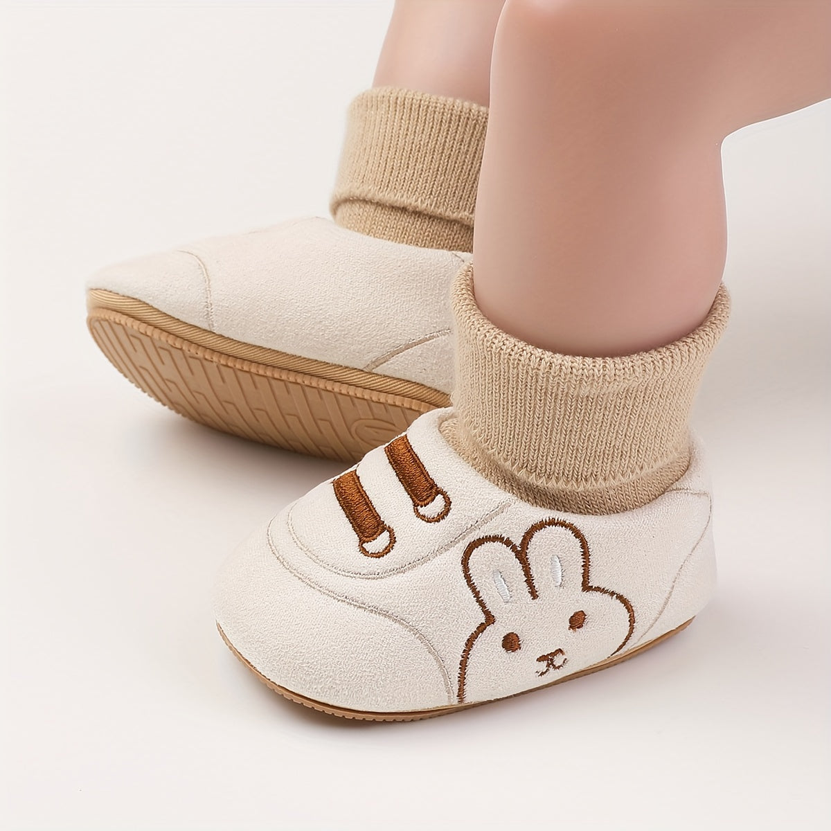 Rabbit Comfort Boots for Baby Girls Soft Warm Fleece Winter Boots