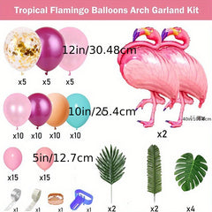 99pcs Flamingo Balloon Decoration for Summer Theme Party