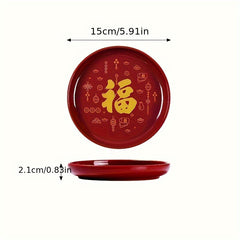 Chinese Style Fruit Plate Storage Box Room Decor