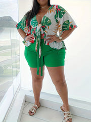 Tropical Print 2 Piece Set