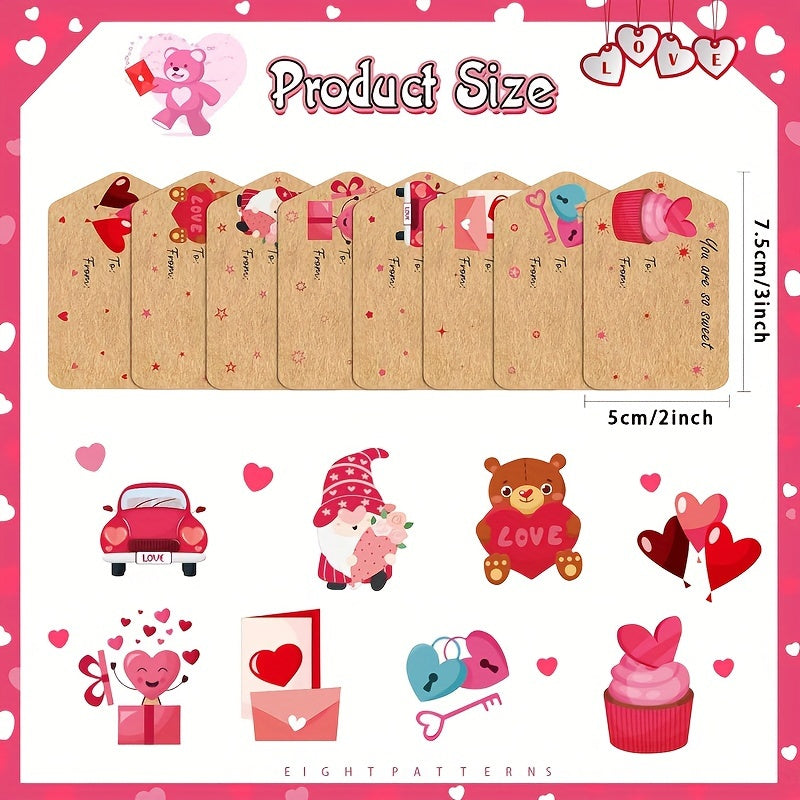 500pcs Love Stickers Sealing Stickers Holiday Decoration Gift Adhesive Labels