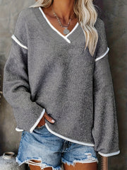 Women's Plus Casual Sweater Loose Pullover Jumper