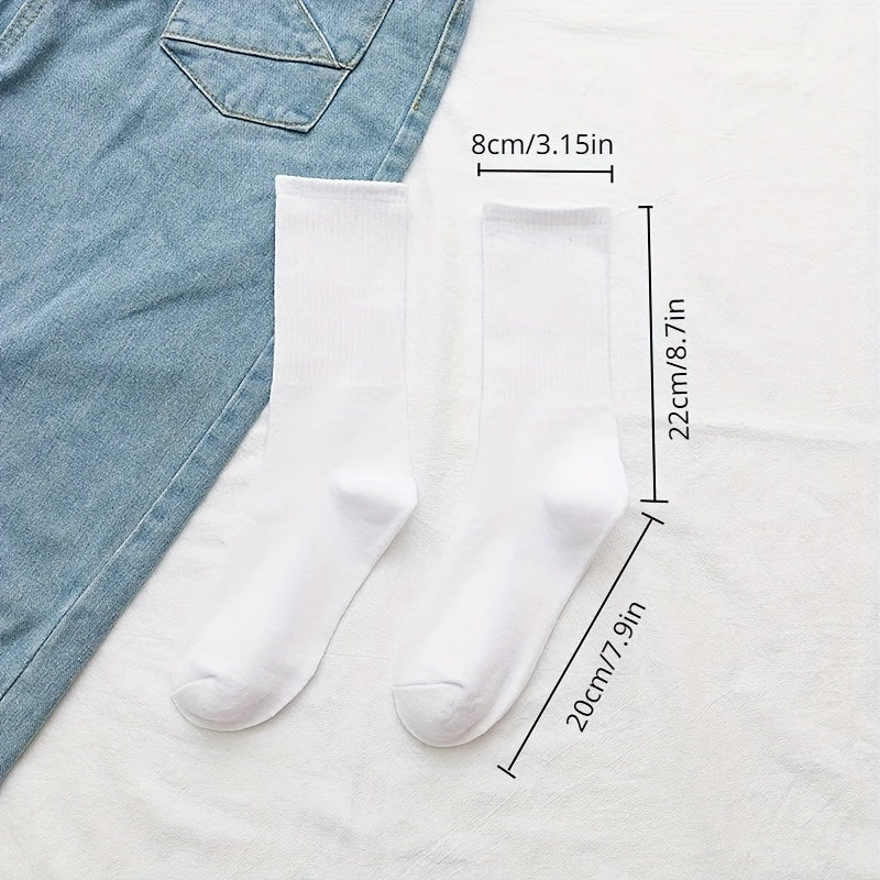 5 Pairs Cotton Sports Socks Men's Comfortable Breathable Sweat Absorbing