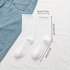 5 Pairs Cotton Sports Socks Men's Comfortable Breathable Sweat Absorbing