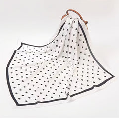 Polka Dot Bandana Casual Neckerchief Scarf Head Wrap Bag Handle Charm