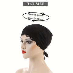 Soft Chemo Hat Elastic Turban Head Wrap Slouchy Cap