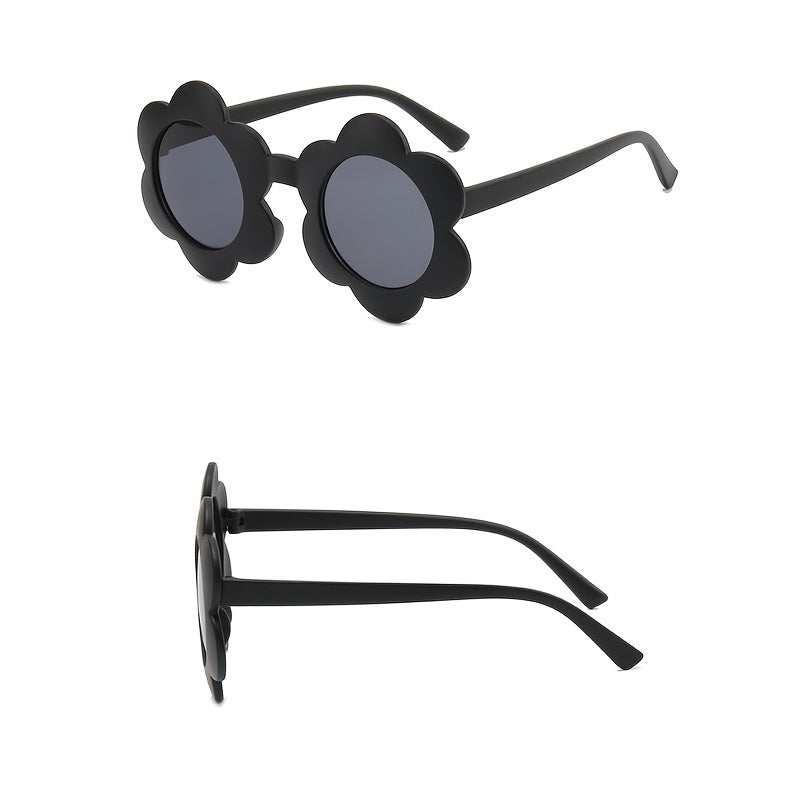 Kids Colorful Flower Frame Sunglasses for Girls Party