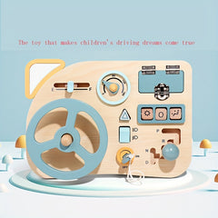 Steering Wheel Simulation Busy Board Educational Toy
