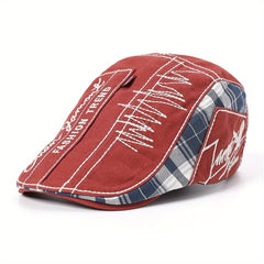 Plaid Newsboy Cap Summer Autumn Beret Hat Casual Boinas Golf Hats