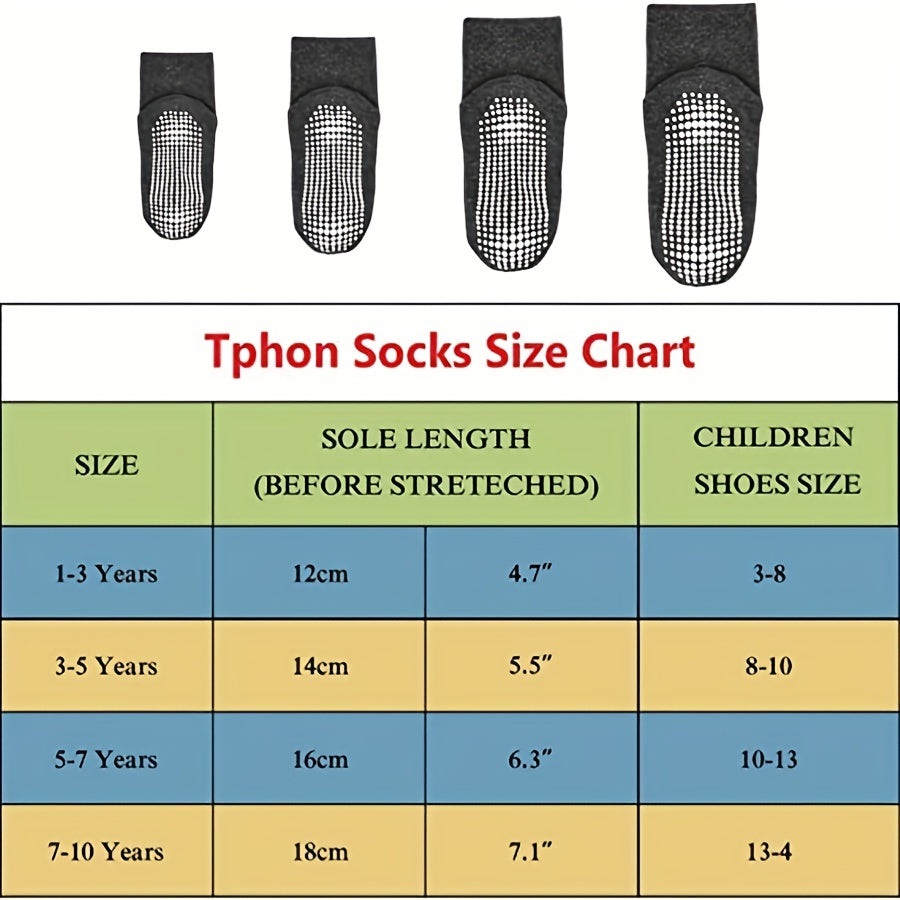12 Pairs Toddler Boys Socks with Grip Non-slip Bottom Comfy Crew Socks for Kids