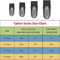 12 Pairs Toddler Boys Socks with Grip Non-slip Bottom Comfy Crew Socks for Kids