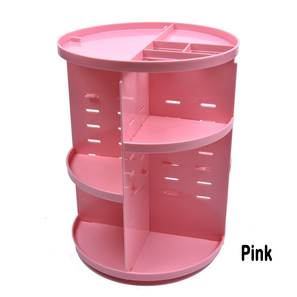 360 Rotating Makeup Organizer Carousel Spinning Holder for Cosmetics Storage