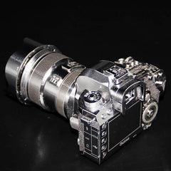 Metallic 3D Puzzle Kit Full Metal Stainless Steel DSLR Camera Model